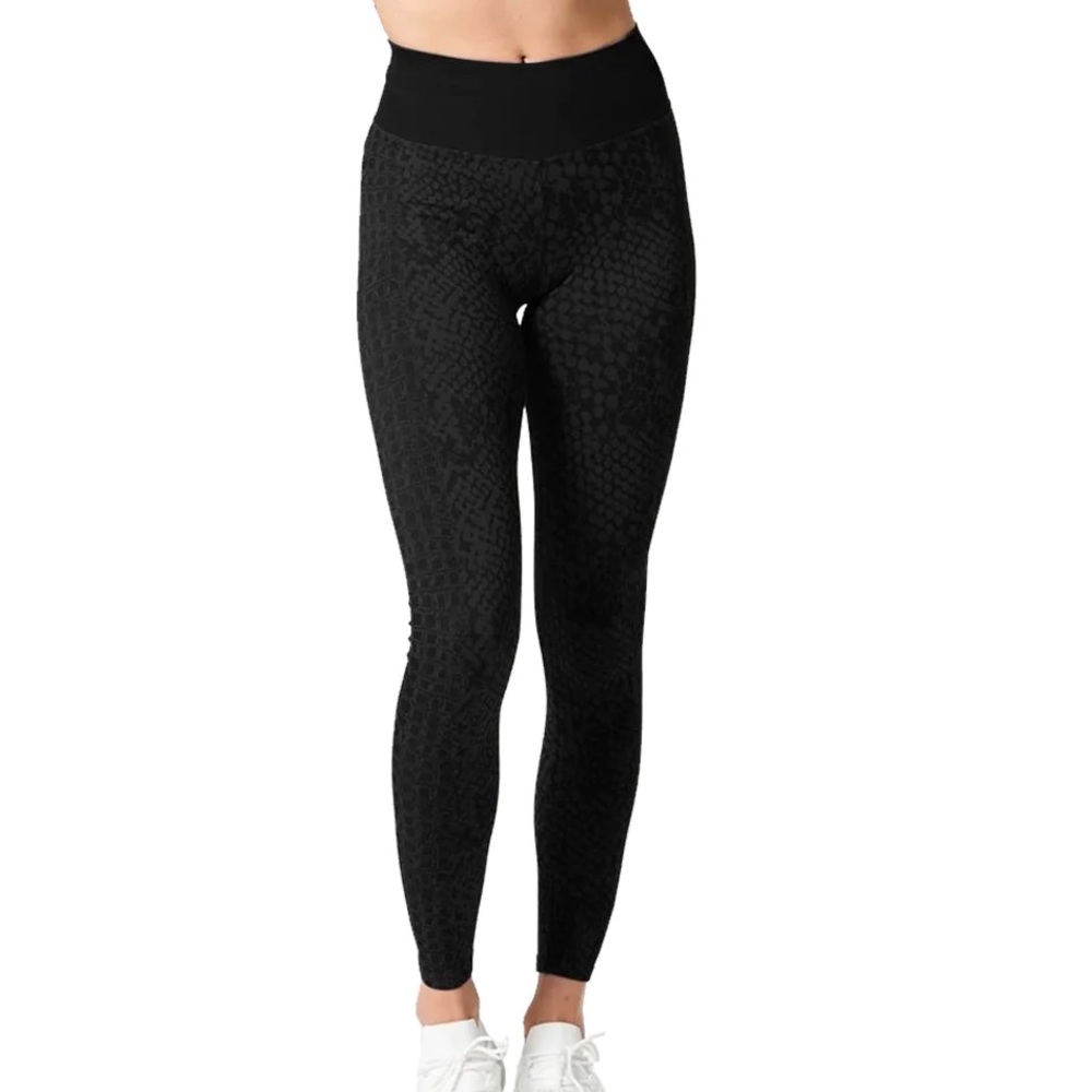 Nux Snake Printed Black Leggings